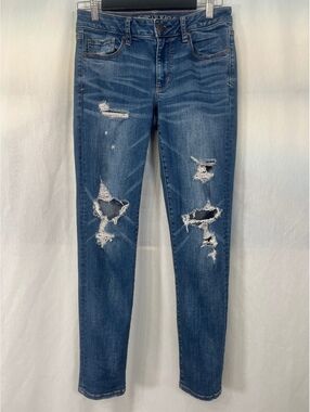 American Eagle Distressed Skinny Jeans Women's Size 6 Regular